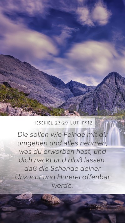 Hesekiel 23:29 LUTH1912 Bible Verse Image