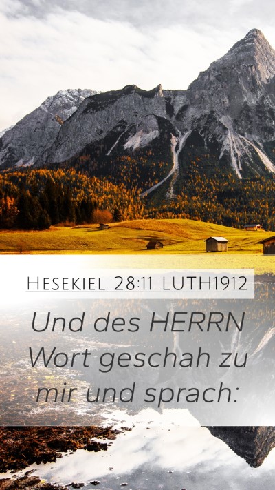 Hesekiel 28:11 LUTH1912 Bible Verse Image