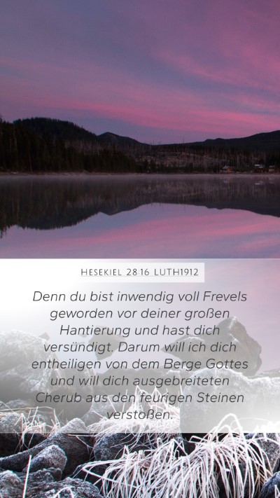Hesekiel 28:16 LUTH1912 Bible Verse Image