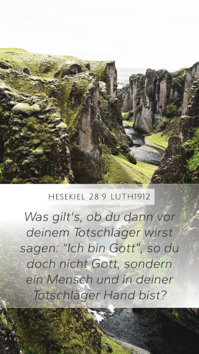 Hesekiel 28:9 LUTH1912 Bible Verse Image