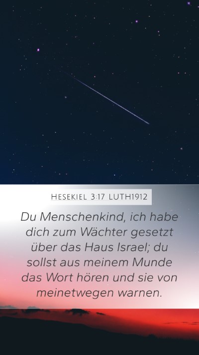 Hesekiel 3:17 LUTH1912 Bible Verse Image