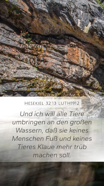 Hesekiel 32:13 LUTH1912 Bible Verse Image