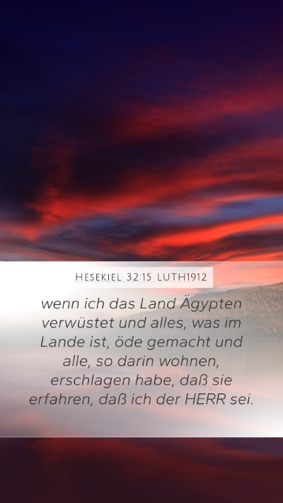 Hesekiel 32:15 LUTH1912 Bible Verse Image