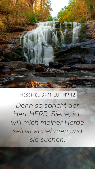 Hesekiel 34:11 LUTH1912 Bible Verse Image