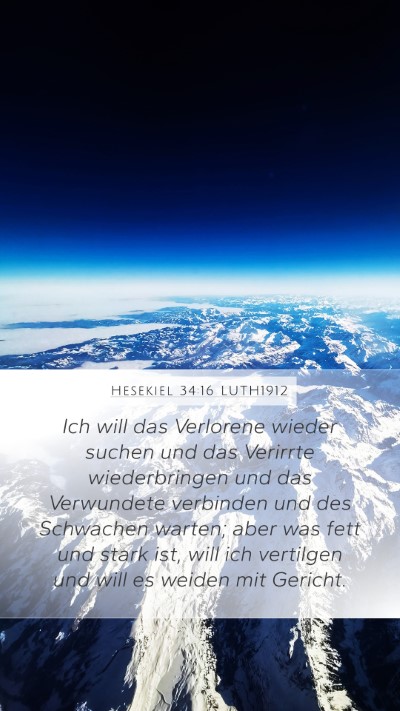 Hesekiel 34:16 LUTH1912 Bible Verse Image