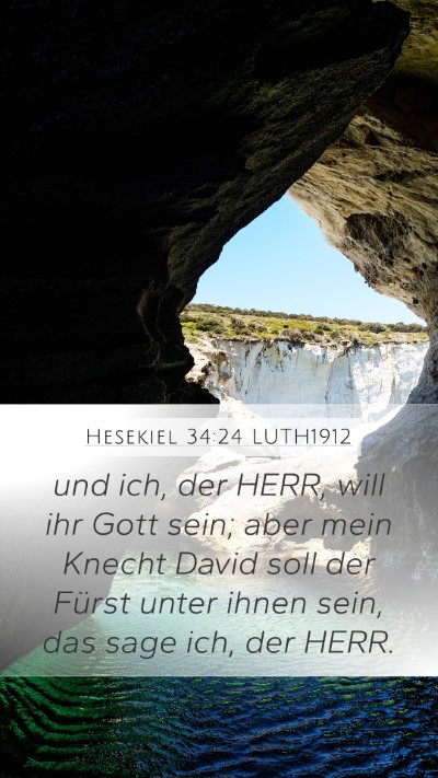 Hesekiel 34:24 LUTH1912 Bible Verse Image