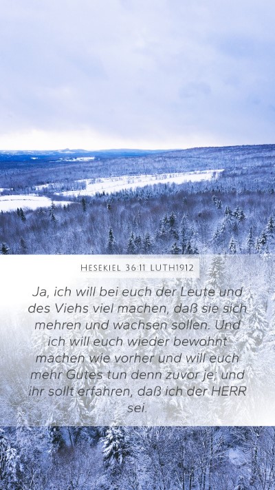 Hesekiel 36:11 LUTH1912 Bible Verse Image