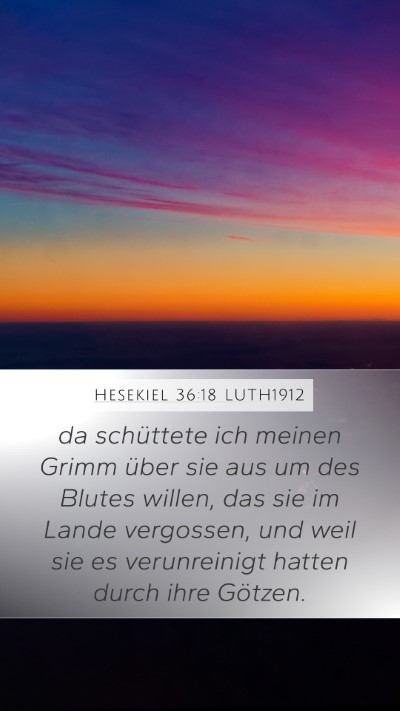 Hesekiel 36:18 LUTH1912 Bible Verse Image