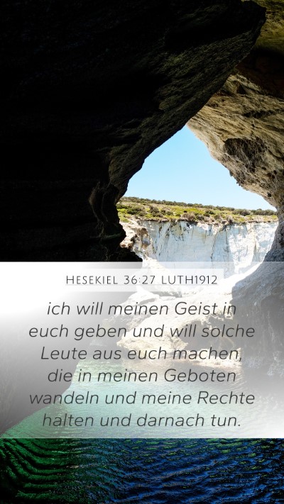 Hesekiel 36:27 LUTH1912 Bible Verse Image