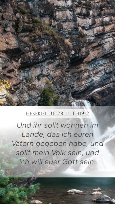 Hesekiel 36:28 LUTH1912 Bible Verse Image