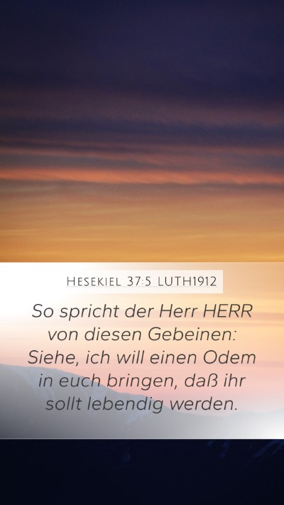 Hesekiel 37:5 LUTH1912 Bible Verse Image