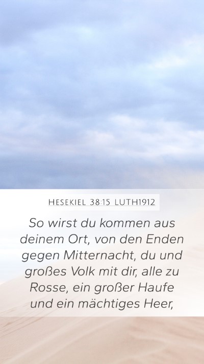 Hesekiel 38:15 LUTH1912 Bible Verse Image
