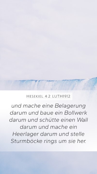 Hesekiel 4:2 LUTH1912 Bible Verse Image