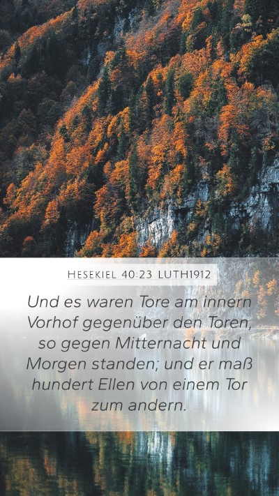 Hesekiel 40:23 LUTH1912 Bible Verse Image
