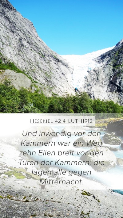 Hesekiel 42:4 LUTH1912 Bible Verse Image