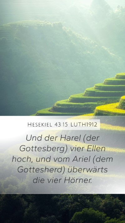 Hesekiel 43:15 LUTH1912 Bible Verse Image