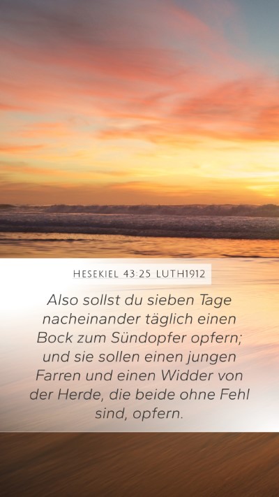 Hesekiel 43:25 LUTH1912 Bible Verse Image
