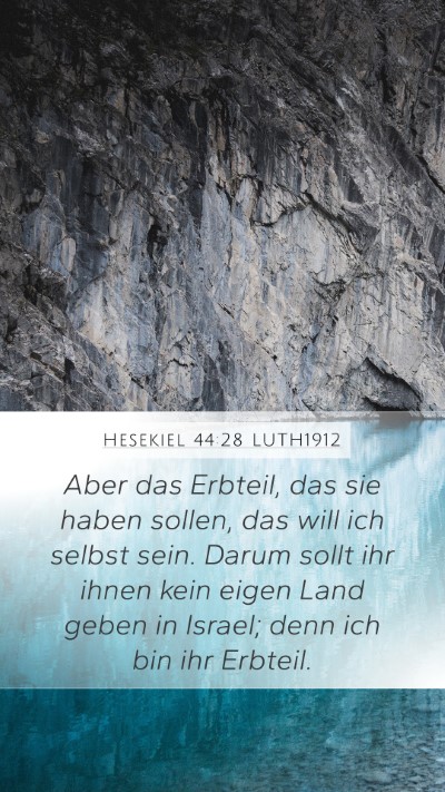 Hesekiel 44:28 LUTH1912 Bible Verse Image