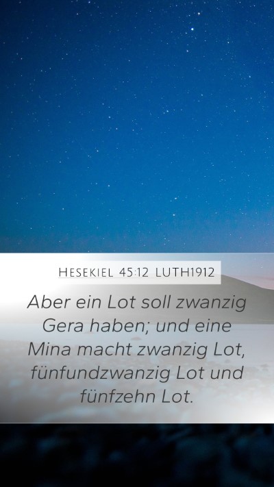 Hesekiel 45:12 LUTH1912 Bible Verse Image