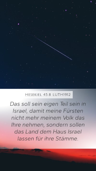 Hesekiel 45:8 LUTH1912 Bible Verse Image