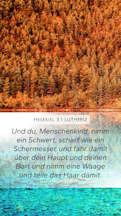 Hesekiel 5:1 LUTH1912 Bible Verse Image