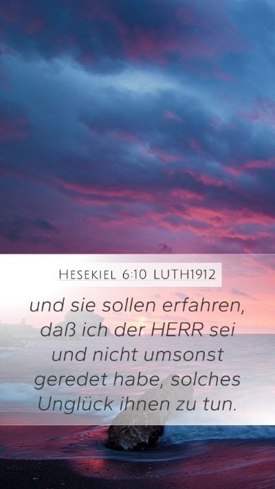 Hesekiel 6:10 LUTH1912 Bible Verse Image