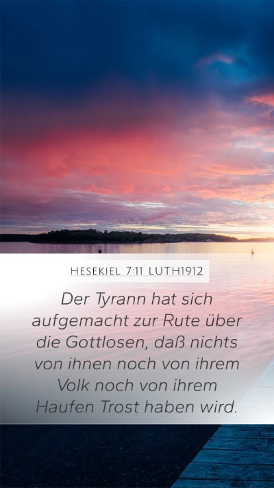 Hesekiel 7:11 LUTH1912 Bible Verse Image