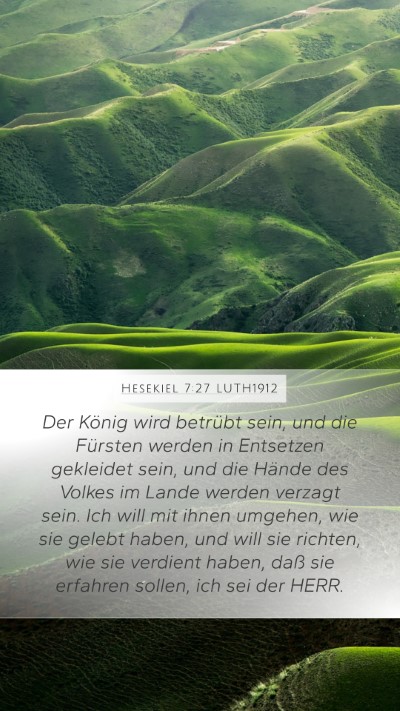 Hesekiel 7:27 LUTH1912 Bible Verse Image