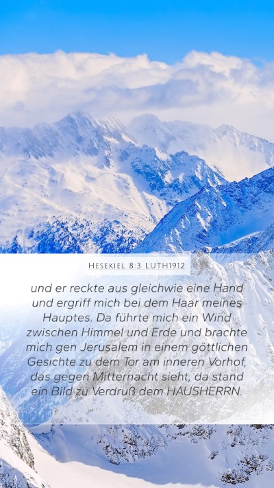 Hesekiel 8:3 LUTH1912 Bible Verse Image