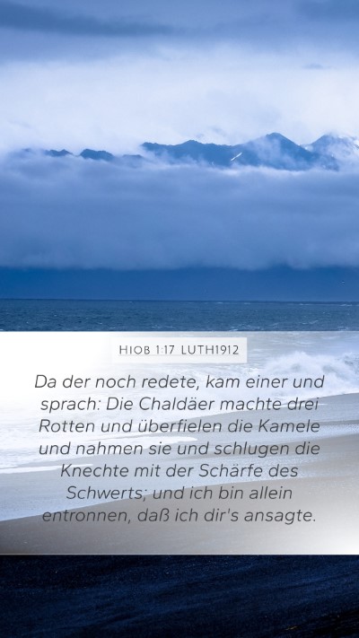 Hiob 1:17 LUTH1912 Bible Verse Image