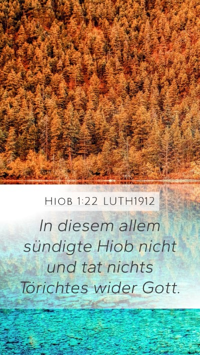Hiob 1:22 LUTH1912 Bible Verse Image