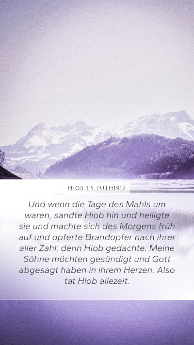 Hiob 1:5 LUTH1912 Bible Verse Image