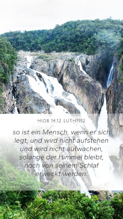 Hiob 14:12 LUTH1912 Bible Verse Image