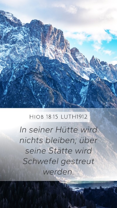Hiob 18:15 LUTH1912 Bible Verse Image