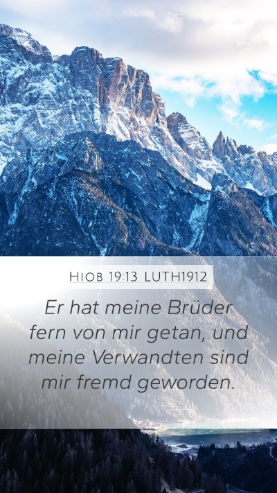Hiob 19:13 LUTH1912 Bible Verse Image
