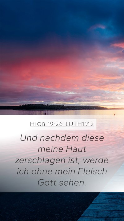 Hiob 19:26 LUTH1912 Bible Verse Image