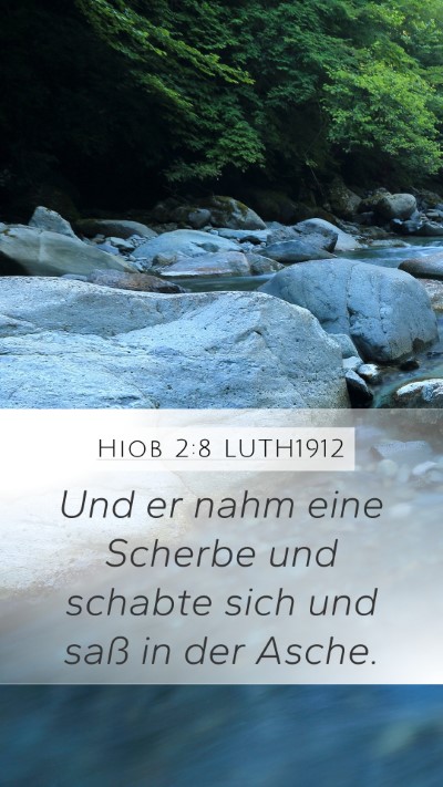 Hiob 2:8 LUTH1912 Bible Verse Image