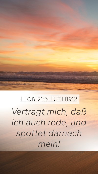 Hiob 21:3 LUTH1912 Bible Verse Image