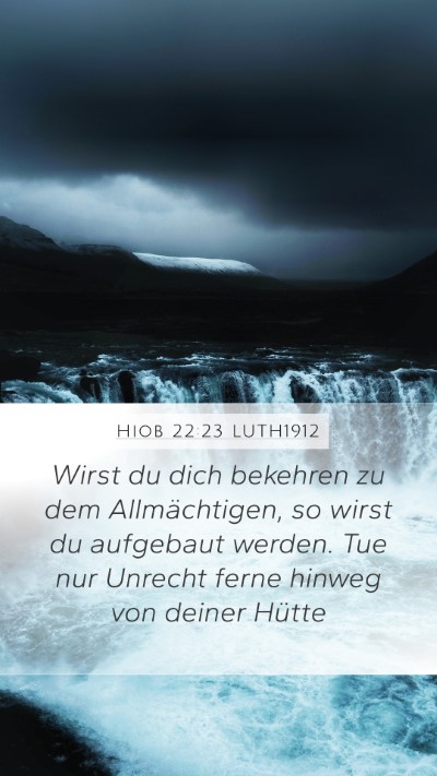 Hiob 22:23 LUTH1912 Bible Verse Image