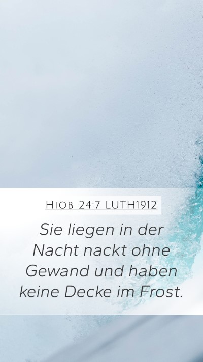 Hiob 24:7 LUTH1912 Bible Verse Image