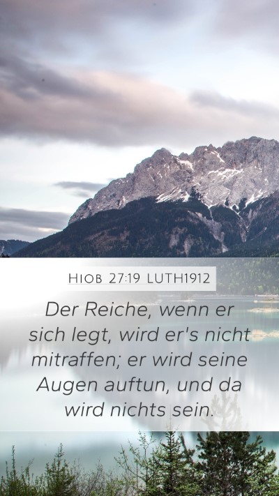 Hiob 27:19 LUTH1912 Bible Verse Image