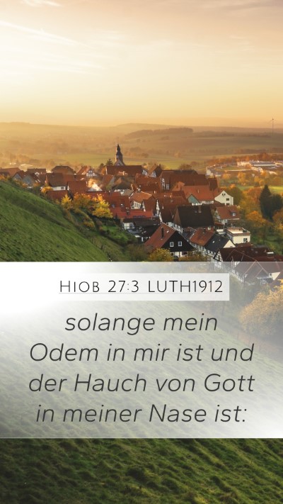 Hiob 27:3 LUTH1912 Bible Verse Image