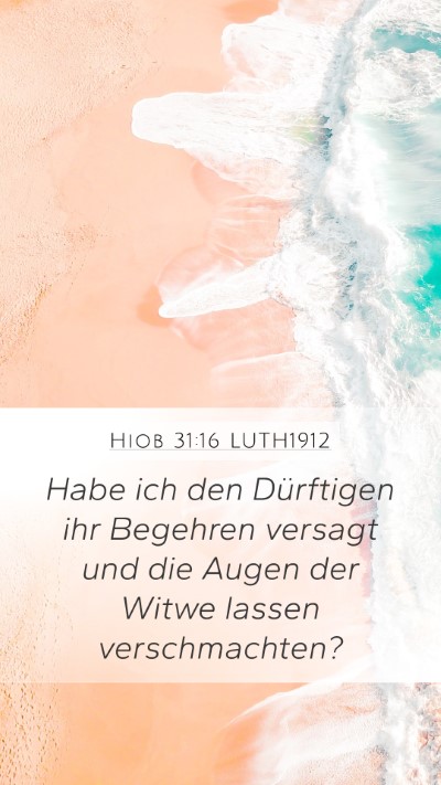 Hiob 31:16 LUTH1912 Bible Verse Image