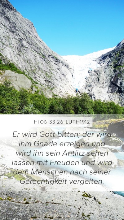 Hiob 33:26 LUTH1912 Bible Verse Image