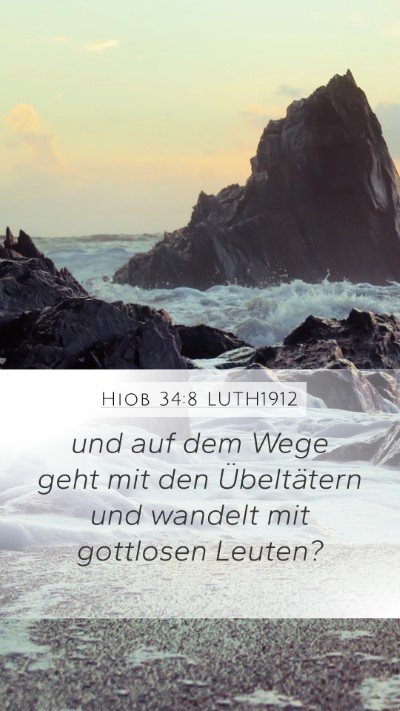 Hiob 34:8 LUTH1912 Bible Verse Image