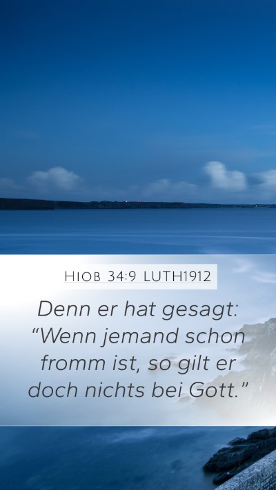 Hiob 34:9 LUTH1912 Bible Verse Image