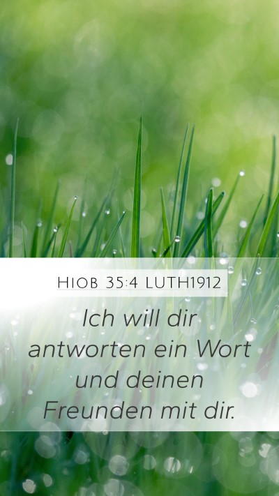 Hiob 35:4 LUTH1912 Bible Verse Image
