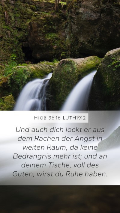 Hiob 36:16 LUTH1912 Bible Verse Image