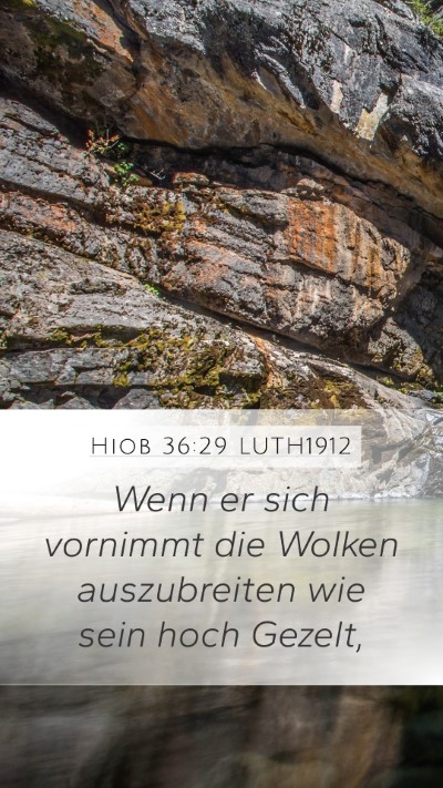 Hiob 36:29 LUTH1912 Bible Verse Image
