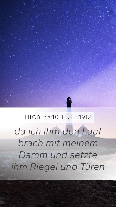Hiob 38:10 LUTH1912 Bible Verse Image